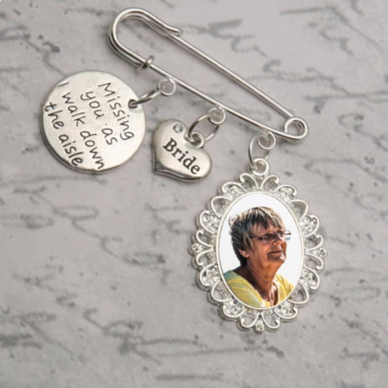 missing you bridal memory charm