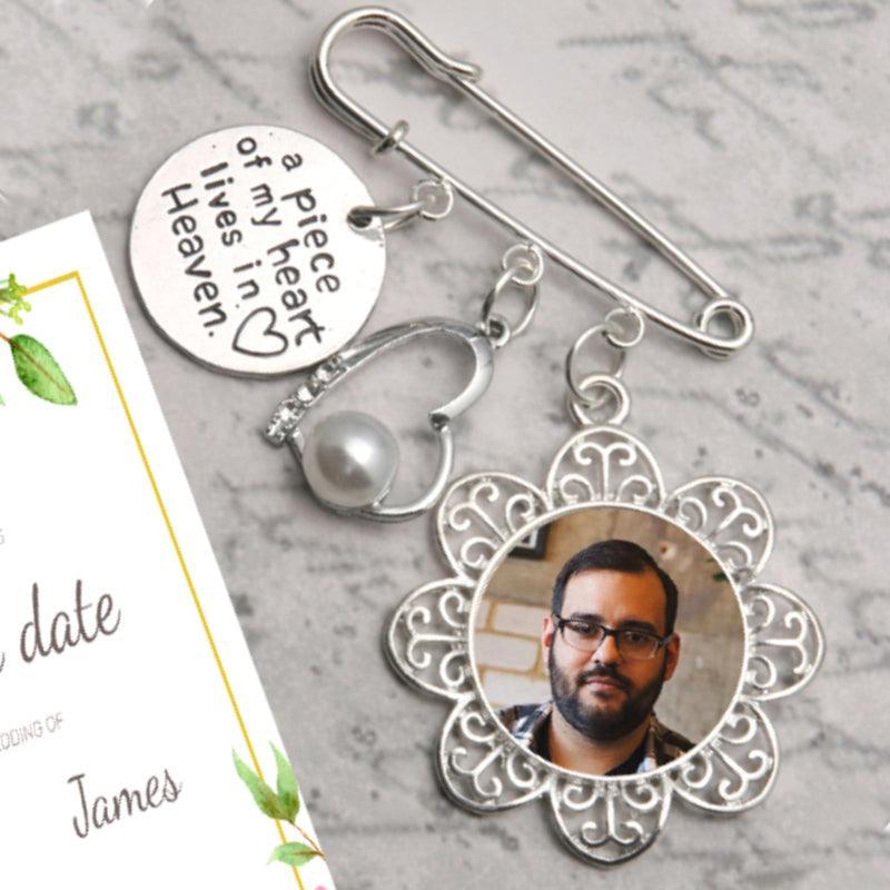 circular filigree bridal memory charm