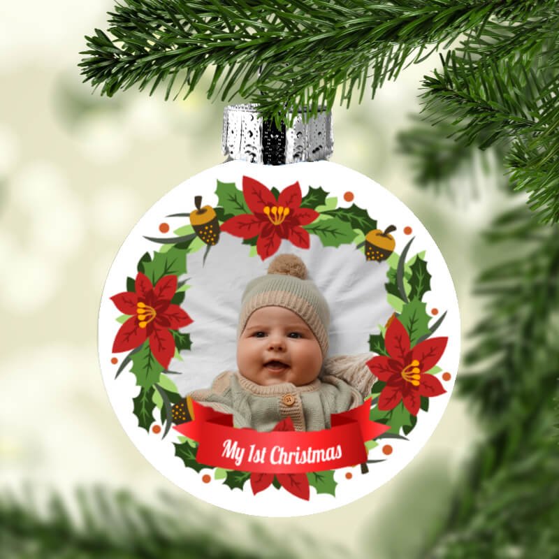 baby's 1st christmas bauble