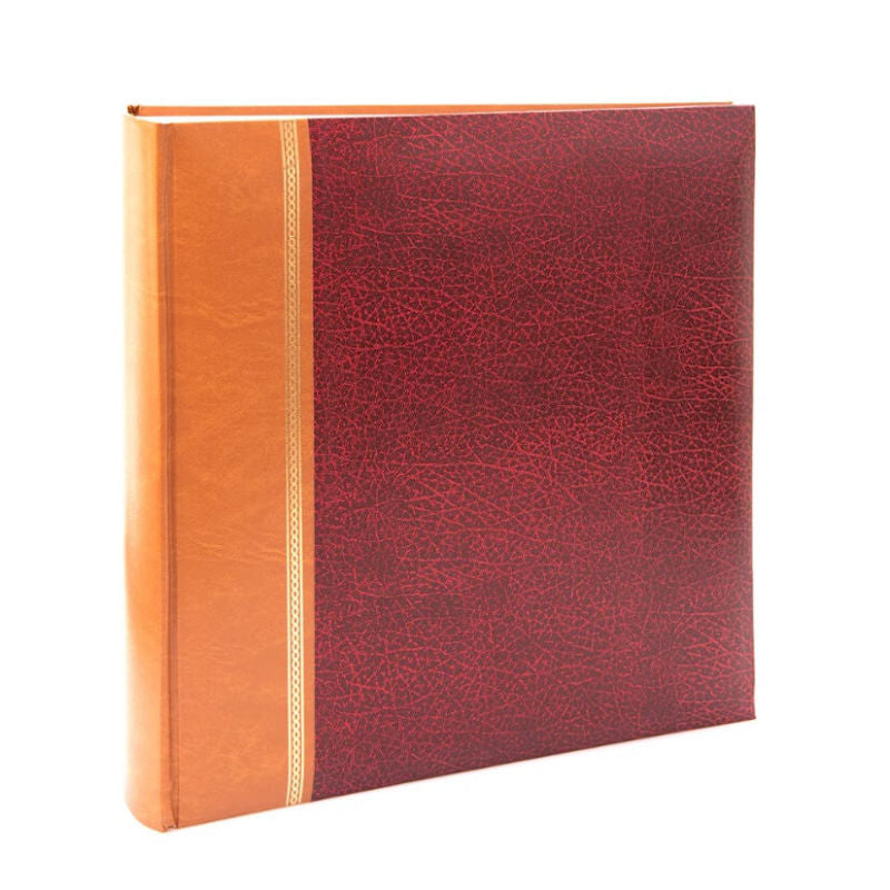 red cover leatherette album from Ireland's online photo album store