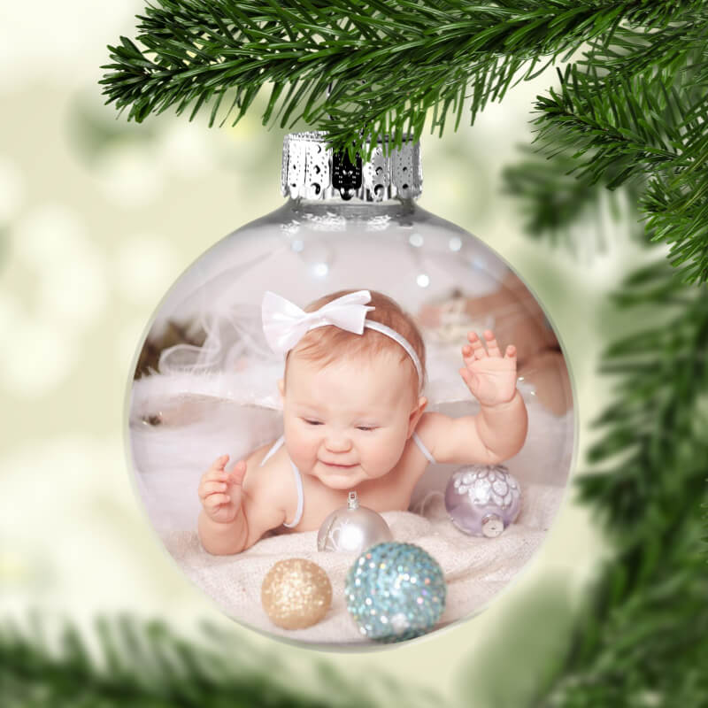 photo xmas bauble