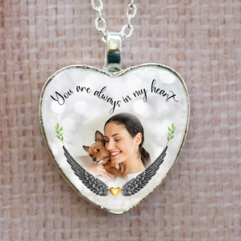 necklace with a photo chain