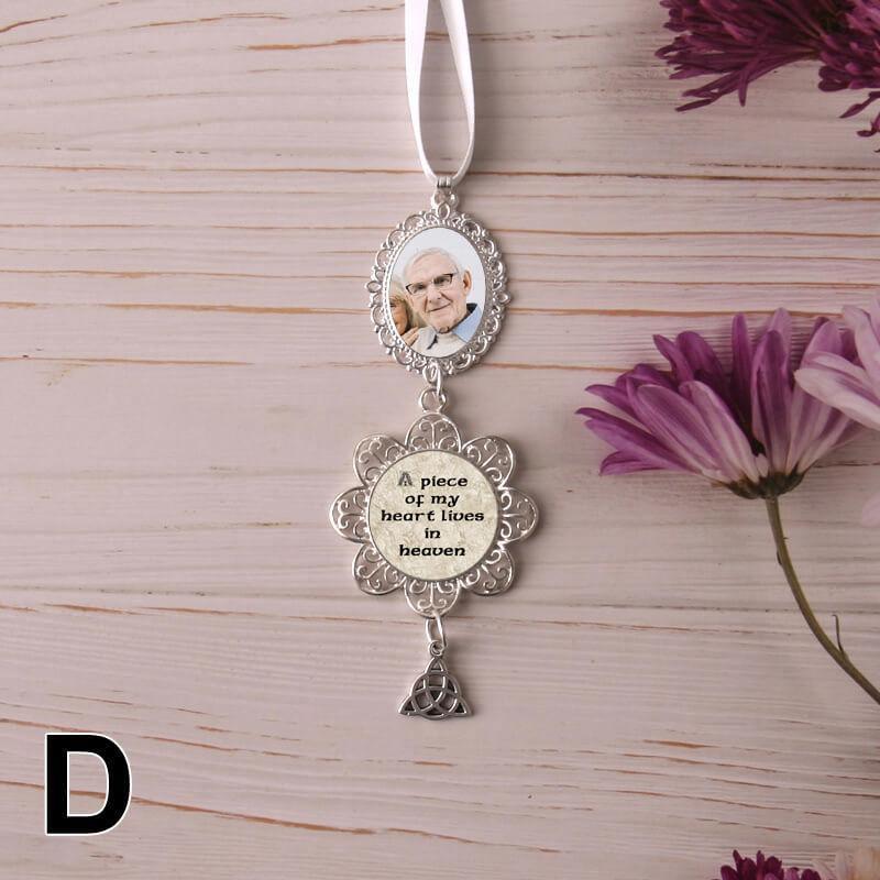 bridal bouquet photo memory charm wedding