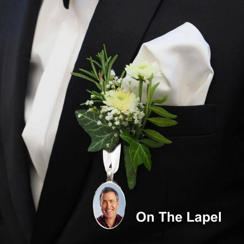 groom's button hole memory charm